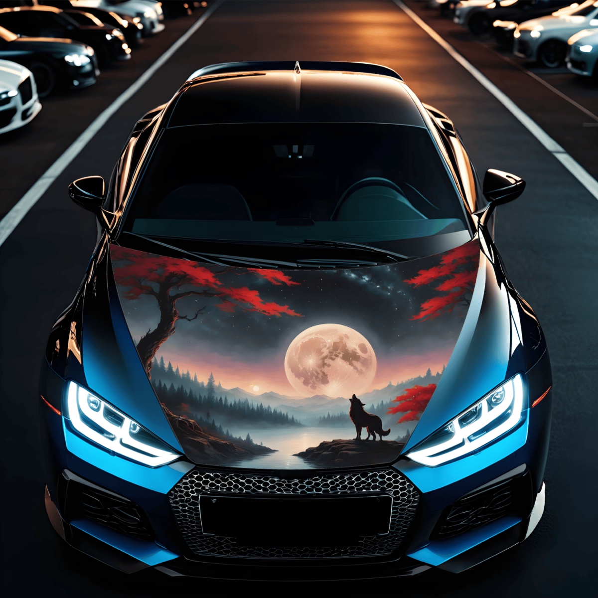 Folie Capota Auto &Amp;Quot;Hood Art&Amp;Quot; Rezistenta La Exterior, Marime L (180 X 130Cm) - Cod: Avx-Capota-021L