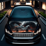 Folie Capota Auto Hood Art AVX-CAPOTA-022M - imagine 2