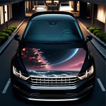 Folie Capota Auto "Hood Art" rezistenta la exterior, marime M (165 x 120cm) - Cod: AVX-CAPOTA-023M - imagine 2