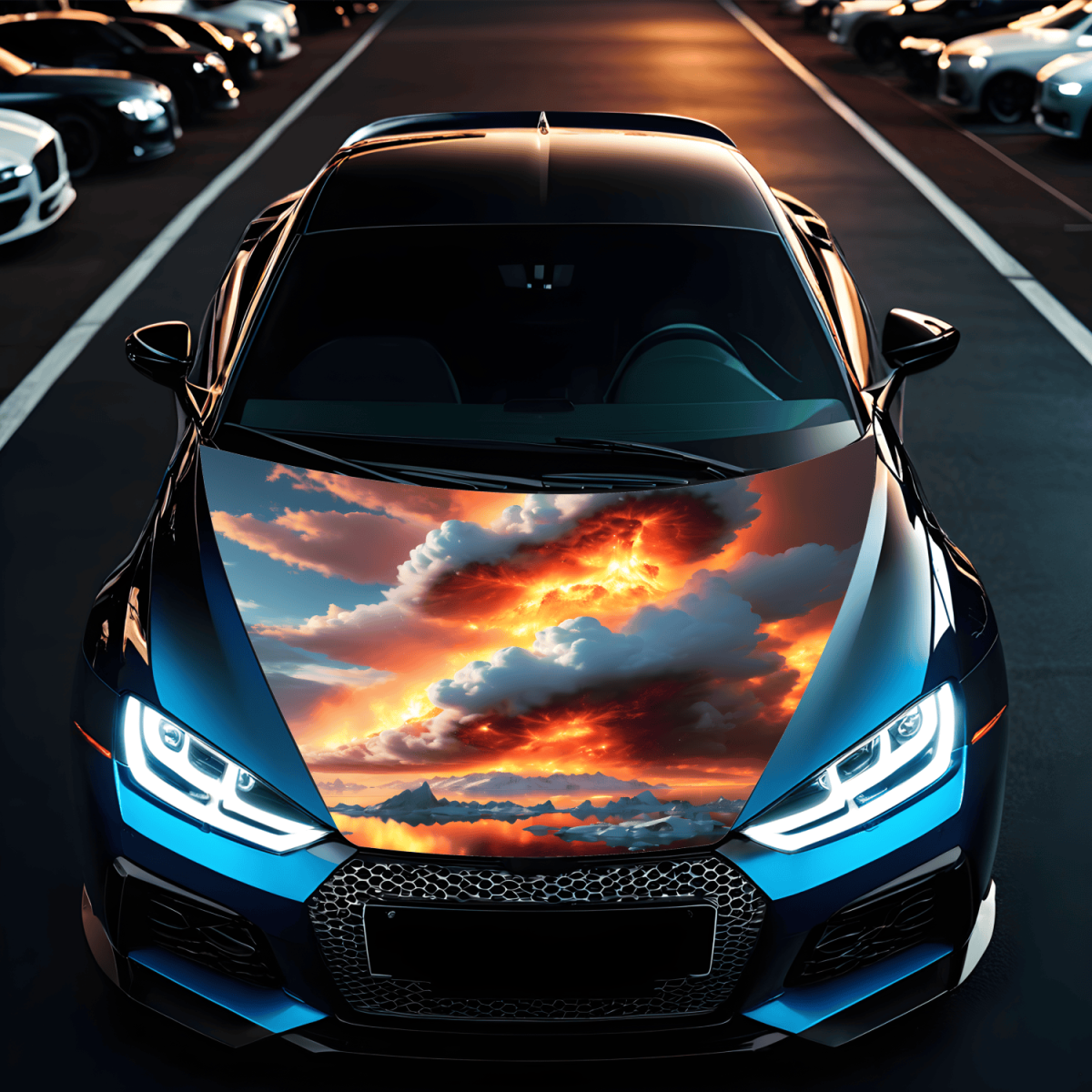 Folie Capota Auto Hood Art Avx-Capota-024M