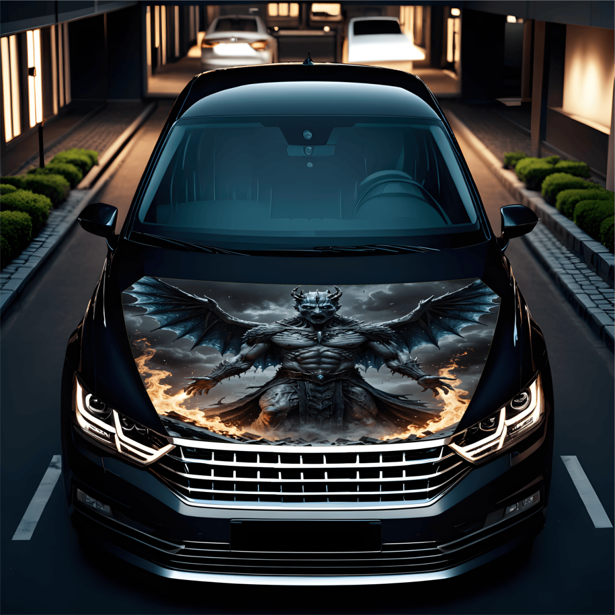 Folie Capota Auto &Quot;Hood Art&Quot; Rezistenta La Exterior, Marime L (180 X 130Cm) - Cod: Avx-Capota-026L
