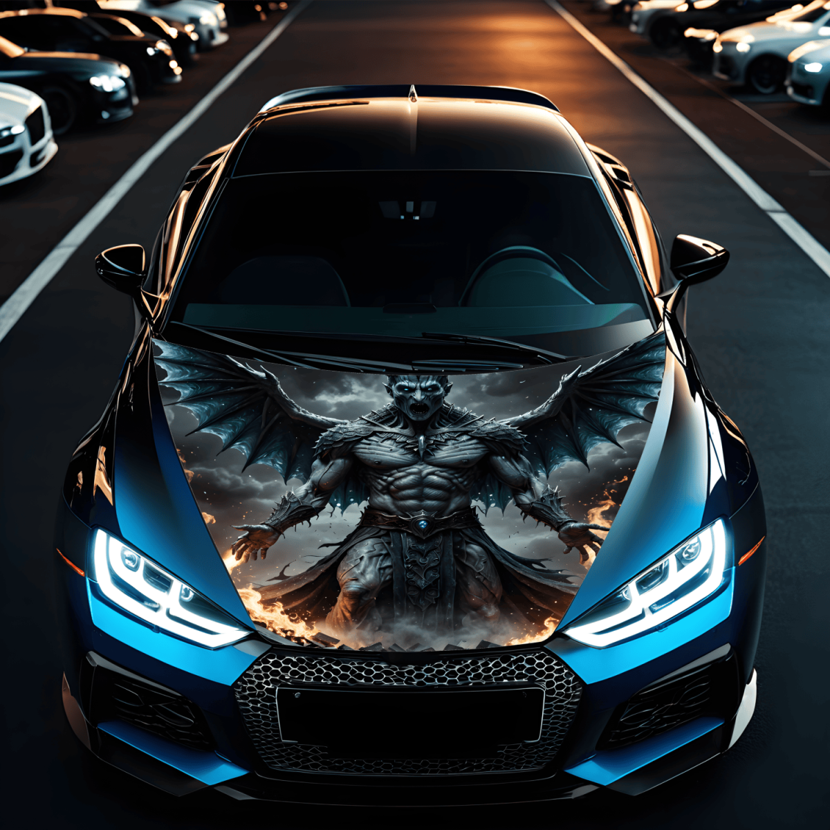 Folie Capota Auto &Amp;Quot;Hood Art&Amp;Quot; Rezistenta La Exterior, Marime L (180 X 130Cm) - Cod: Avx-Capota-026L