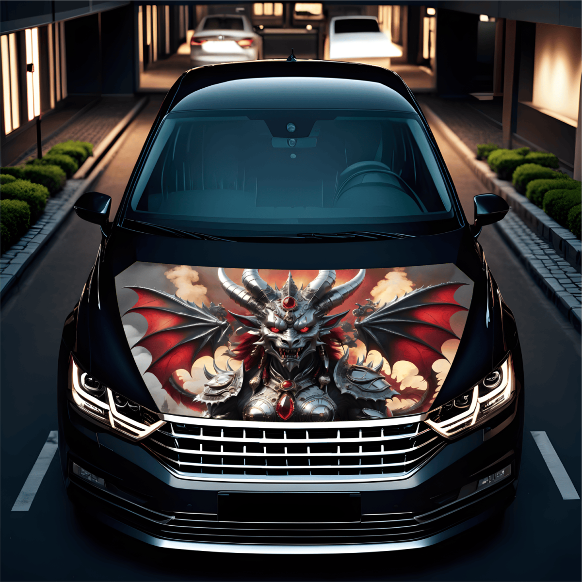 Folie Capota Auto &Quot;Hood Art&Quot; Rezistenta La Exterior, Marime L (180 X 130Cm) - Cod: Avx-Capota-027L