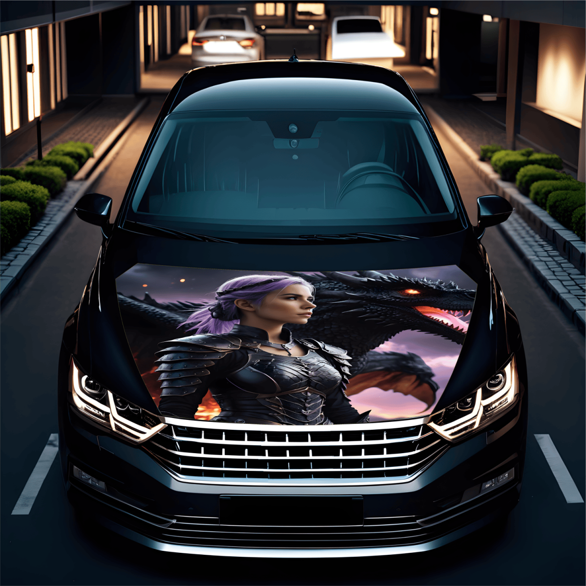 Folie Capota Auto &Quot;Hood Art&Quot; Rezistenta La Exterior, Marime S (150 X 110Cm) - Cod: Avx-Capota-002S