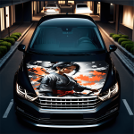 Folie Capota Auto "Hood Art" rezistenta la exterior, marime L (180 x 130cm) - Cod: AVX-CAPOTA-005L - imagine 2