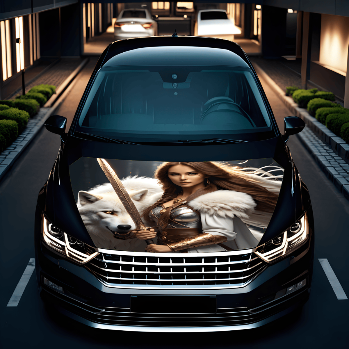 Folie Capota Auto &Quot;Hood Art&Quot; Rezistenta La Exterior, Marime L (180 X 130Cm) - Cod: Avx-Capota-006L