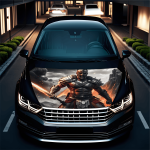 Folie Capota Auto Hood Art AVX-CAPOTA-007M - imagine 2