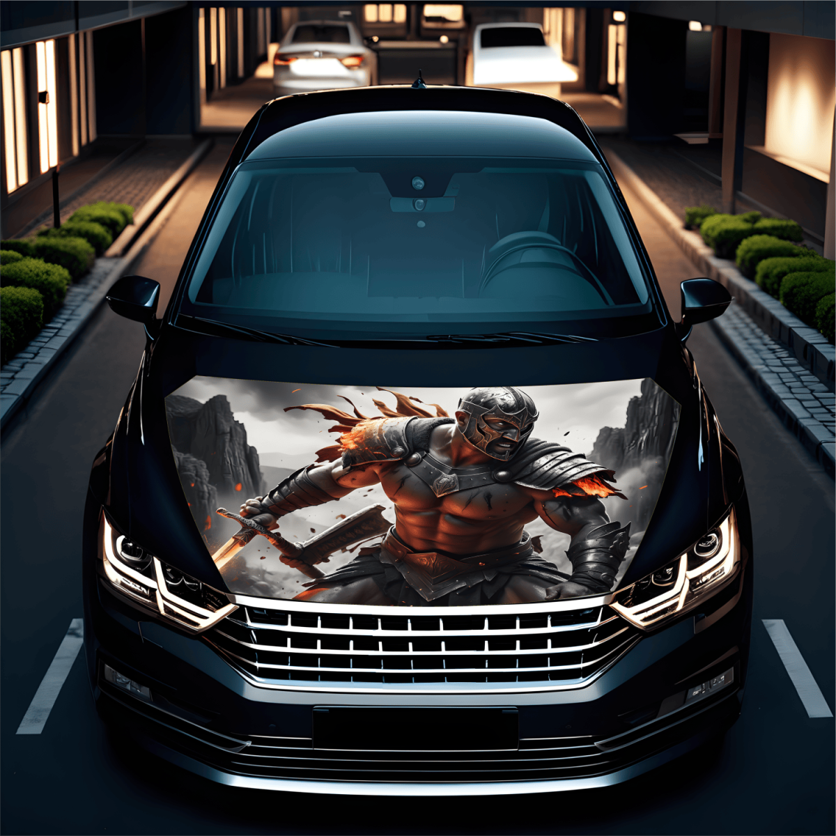 Folie Capota Auto &Quot;Hood Art&Quot; Rezistenta La Exterior, Marime M (165 X 120Cm) - Cod: Avx-Capota-008M
