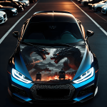 Folie Capota Auto Hood Art AVX-CAPOTA-022M