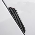 Set 8 elemente de protectie usa "Imitatie Carbon", flexibile, autoadezive, culoare Neagra - imagine 3
