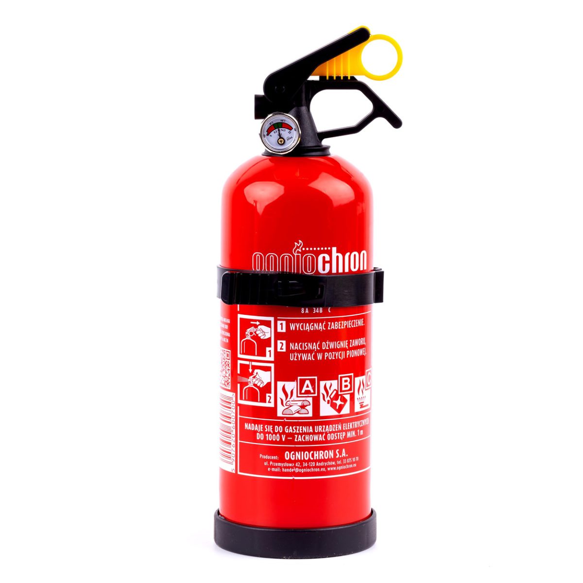 Extinctor Auto Cu Pulbere Abc, Cu Manometru Si Suport, 1Kg