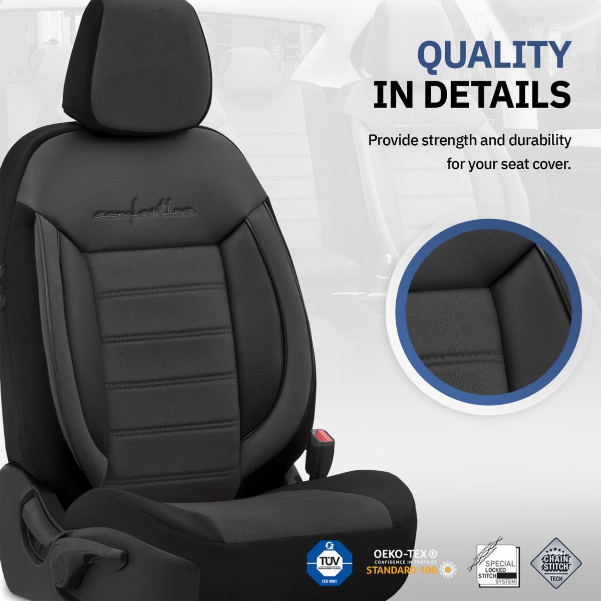 Set Huse Scaun Auto Premium, Universale, Nefractionate, Otom Comfortline 209 - Imagine 8