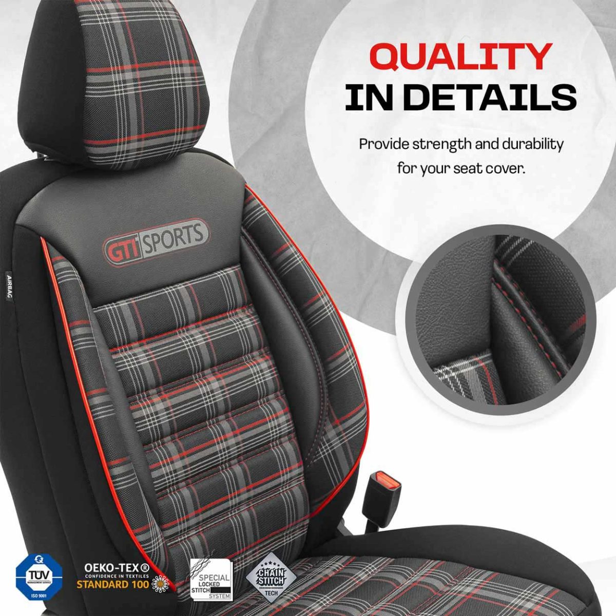 Set Huse Scaun Auto Premium, Universale, Nefractionate, Otom Gti Sport 801