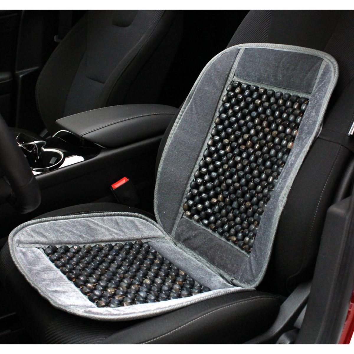 Huse Auto Cu Bile De Masaj Din Lemn Si Margine De Plus Gri Csm-01-Grey