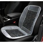 Huse auto cu bile de masaj din lemn si margine de plus gri CSM-01-Grey - imagine 2