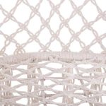 Hamac brazilian, tip scaun, Springos, cu perna, crem si gri, max 150 kg, 79x80x120 cm - imagine 8