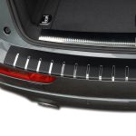 Folie protectie portbagaj in doua straturi, Crom si Carbon 3D Negru 83 x 7,5cm