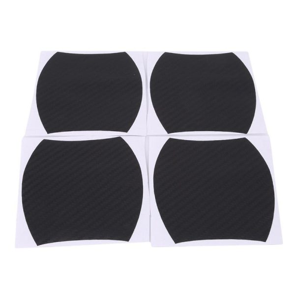 Set 4 protecții mânere auto Carbon 3D Negru