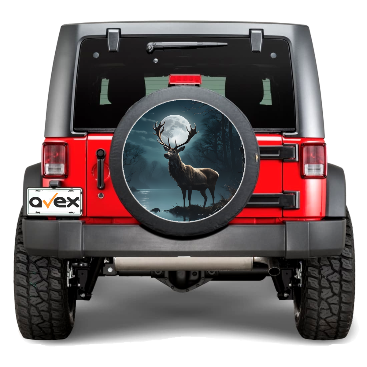Sticker Auto &Amp;Quot;Roata De Rezerva&Amp;Quot; Rezistenta La Intemperii Si Raze Uv, Diametru 55 Cm, Cod: Avx-Rr09