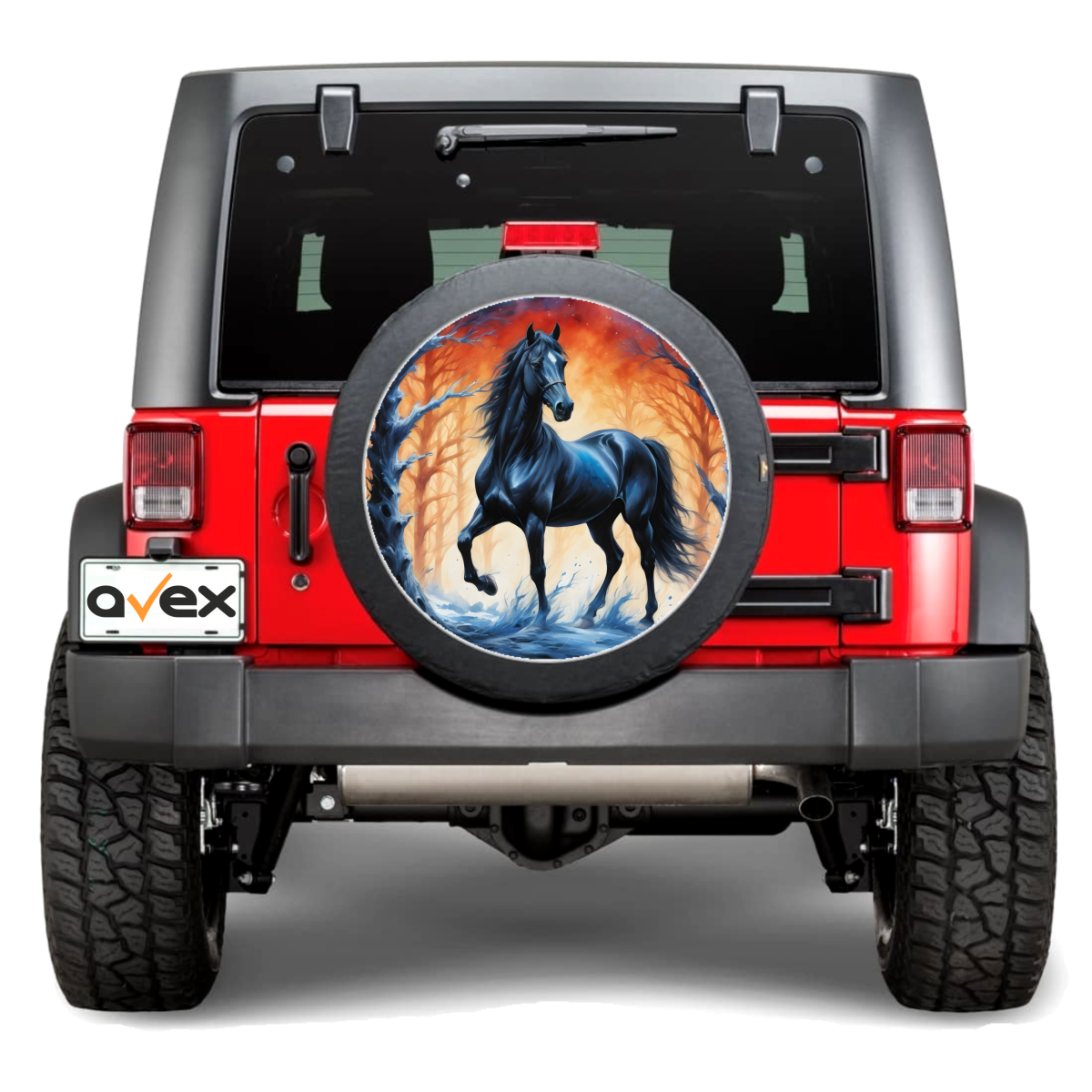 Sticker Auto &Amp;Quot;Roata De Rezerva&Amp;Quot; Rezistenta La Intemperii Si Raze Uv, Diametru 55 Cm, Cod: Avx-Rr13