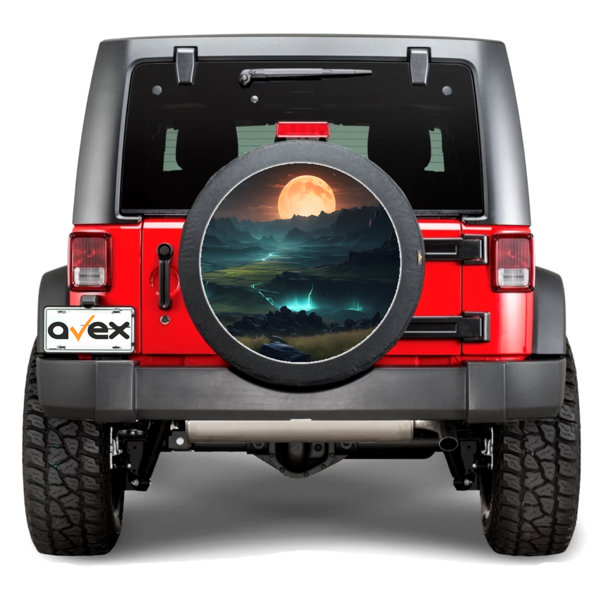 Sticker Auto &Amp;Quot;Roata De Rezerva&Amp;Quot; Rezistenta La Intemperii Si Raze Uv, Diametru 55 Cm, Cod: Avx-Rr15