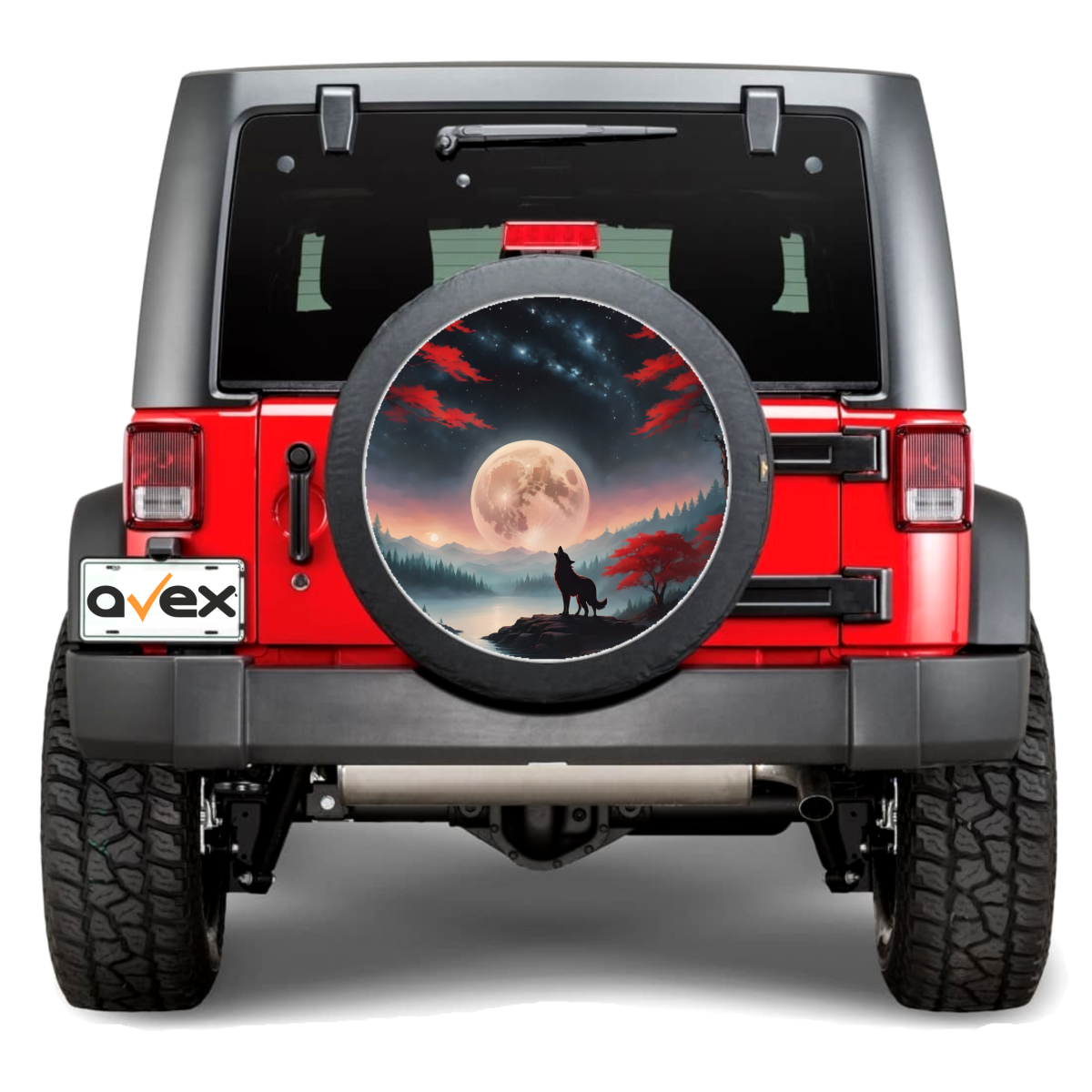 Sticker Auto &Amp;Quot;Roata De Rezerva&Amp;Quot; Rezistenta La Intemperii Si Raze Uv, Diametru 55 Cm, Cod: Avx-Rr17