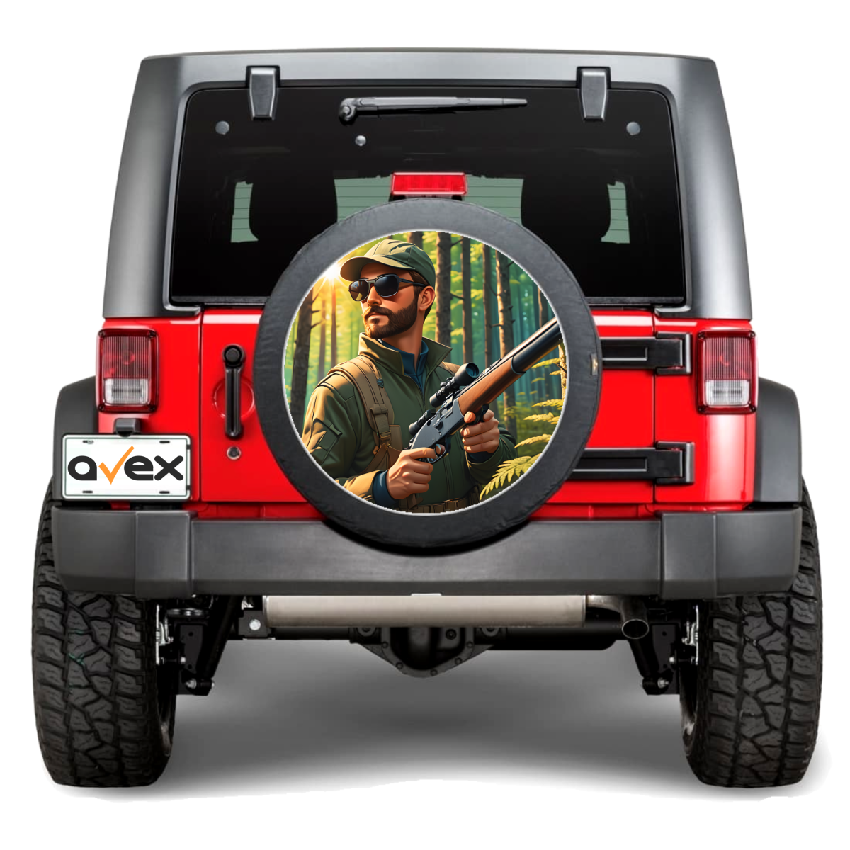 Sticker Auto &Amp;Quot;Roata De Rezerva&Amp;Quot; Rezistenta La Intemperii Si Raze Uv, Diametru 55 Cm, Cod: Avx-Rr20