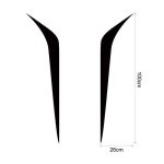 Set 2 stickere autoadezive Tuning, model "Hood Stripes V2", dimensiune 100 x 26 cm, culoare Neagra - imagine 2