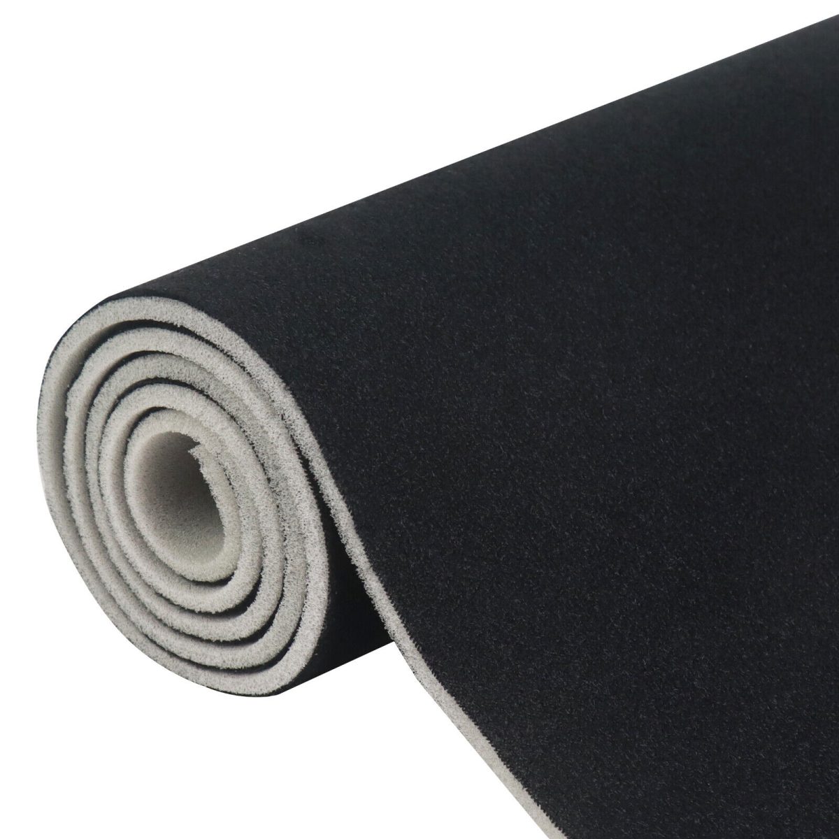 Material Pentru Reconditionare Plafon Auto, Material Textil Cu Spate Buretat, Culoare Neagra, Dimensiune 2M X 1,50M