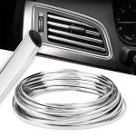 Rola Ornament Auto de tip "U" pentru muchii sau grila ventilatie, 15m liniari, culoare Crom SILVER