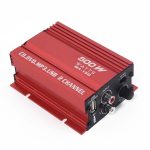 MINI amplificator auto, stereo, 500 W max, cu incarcare USB - imagine 3