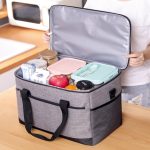 Geanta termoizolanta pentru picnic sau plaja, capacitate 16l, culoare Gri - imagine 2