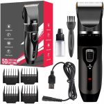 Aparat de tuns profesional pentru caini cu acumulator, lama titan + ceramica, incarcare USB - imagine 2