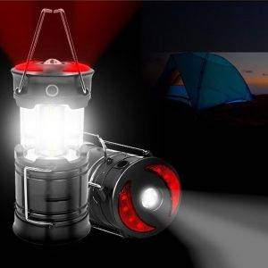 Lampa Turistica LED, 3in1, extensibila, 4 moduri de lucru cort, tabara, camping, rulota, calatorii, expeditii