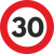 Autocolant Sticker „Limita Viteza” Reflectorizant – 30km/h