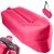 Saltea Autogonflabila „Lazy Bag” tip sezlong, 230 x 70cm, culoare Roz, pentru camping, plaja sau piscina